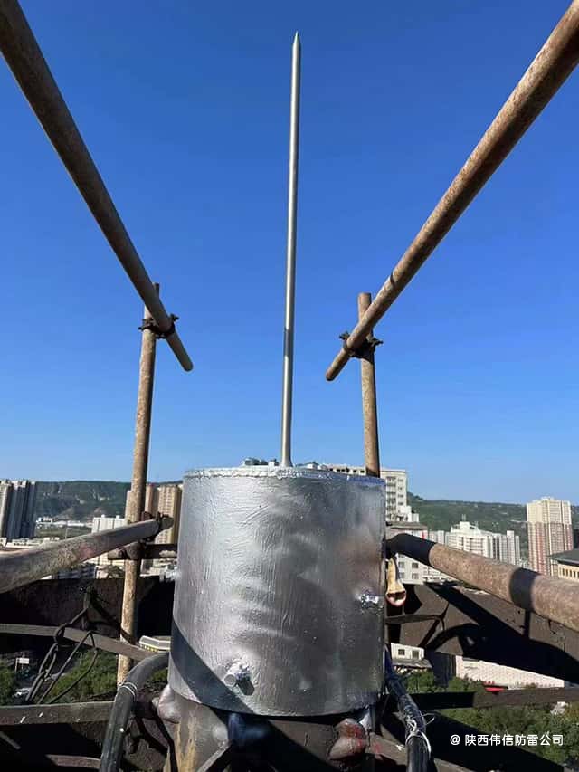 陕西彬县古建筑开元寺塔防雷接地项目施工