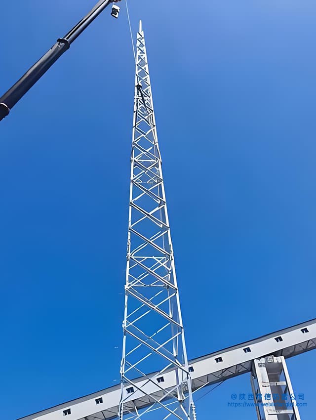 GFL工业四角形独立钢结构避雷针塔