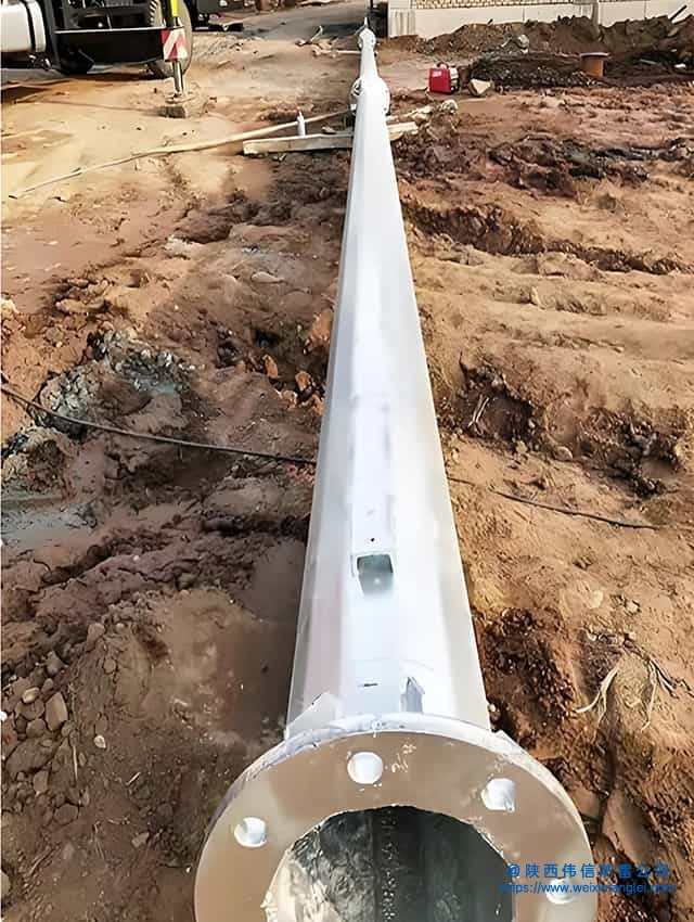 11米环形钢管独立避雷塔