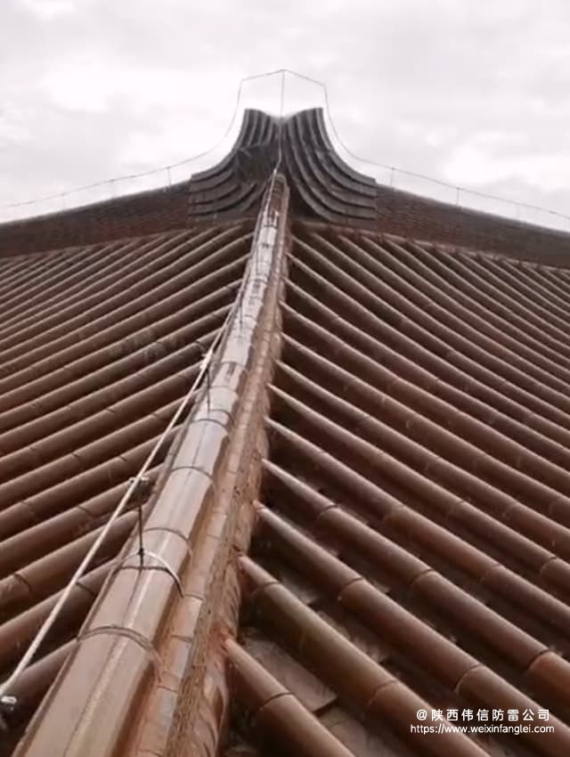 山西某古建筑避雷带安装工程项目