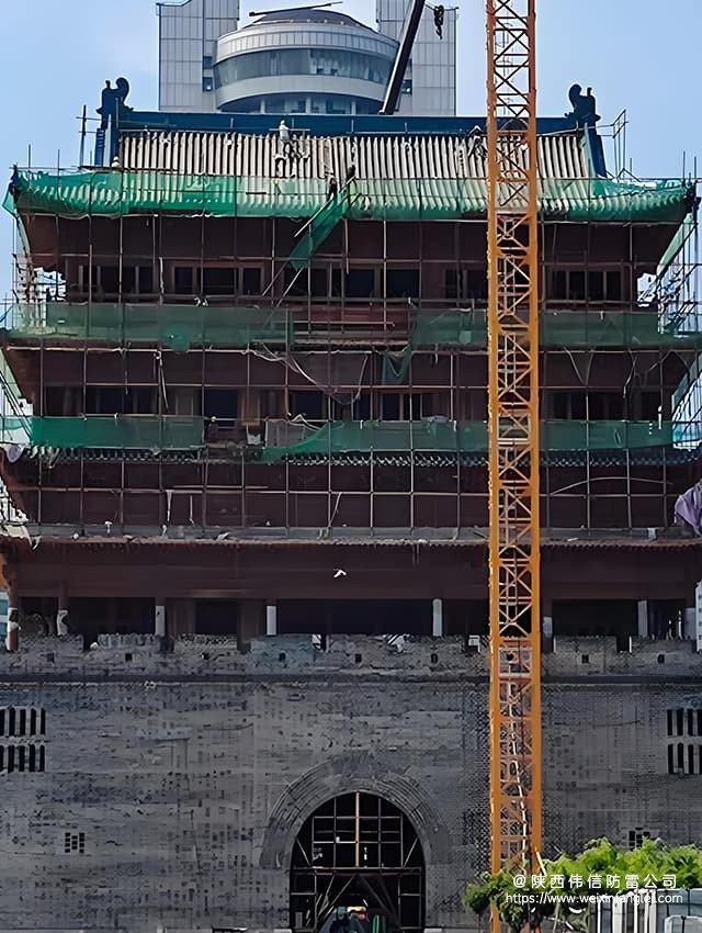 陕西太原五一广场首义门古建筑综合防雷工程项目