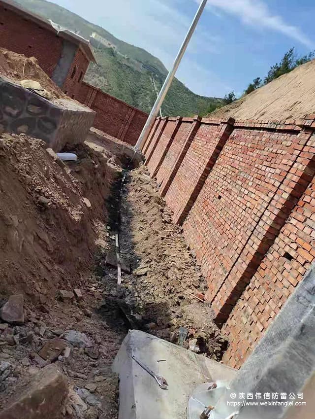 陕西宝鸡15米GH环形钢管避雷塔工程项目