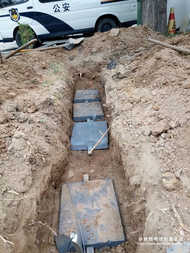 陕西铜川高速交警大队1欧姆防雷接地工程项目案例