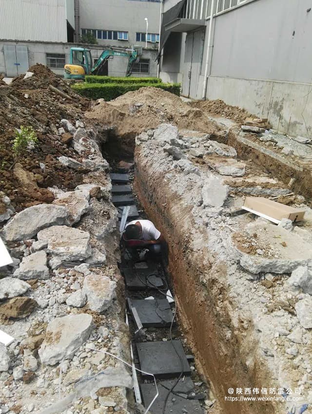 西安优来测公司厂房1欧姆防雷接地工程项目